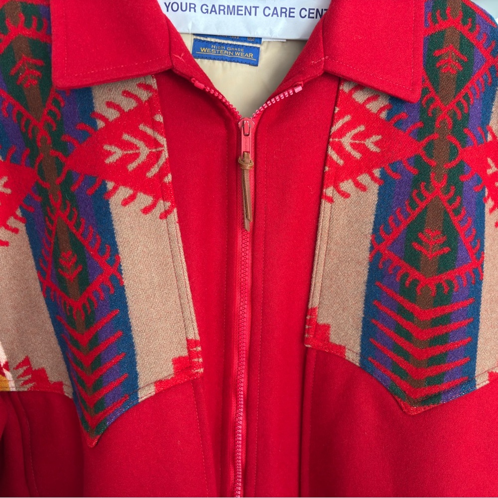 Pendleton Red Wool Western Wear Jacket - image 5